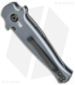 Kershaw Launch 12 Mini Stiletto Automatic Knife Gray/CF (2.5" Black Stonewash) -Kershaw Kershaw 12 Launch 12 Mini Stiletto Auto Gray CF Black SW BHQ 147367 jr side