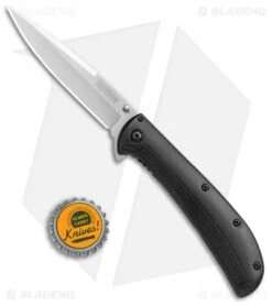 Kershaw Al Mar AM-4 Assisted Opening Knife Black G-10 (3.5" Satin) 2330 -Kershaw Kershaw AM 4 black G 10 satin BHQ 68817 jr bottlecap