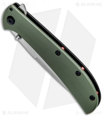 Kershaw Al Mar AM-3 Assisted Opening Knife Green G-10 (3" Satin) 2335GRN 2 Kershaw Al Mar AM-3 Assisted Opening Knife Green G-10 (3" Satin) 2335GRN - Image 2