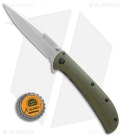 Kershaw Al Mar AM-4 Assisted Opening Knife Green G-10 (3.5" Satin) 2330GRN -Kershaw Kershaw Al Mar AM 4 Green G10 satin BHQ 71006 er bottlecap