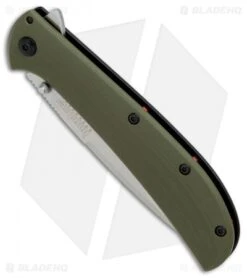 Kershaw Al Mar AM-4 Assisted Opening Knife Green G-10 (3.5" Satin) 2330GRN -Kershaw Kershaw Al Mar AM 4 Green G10 satin BHQ 71006 er spine