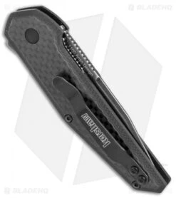 Kershaw Anso Fraxion Liner Lock Knife Carbon Fiber/G-10 (2.75" BlackWash) 1160 6 Kershaw Anso Fraxion Liner Lock Knife Carbon Fiber/G-10 (2.75" BlackWash) 1160 -Kershaw Kershaw Anso Fraxion carbon fiber G10 blackwash 1160 BHQ 52157 er side