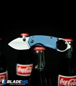 Kershaw Antic Frame Lock Knife Blue (1.75" Bead Blast) 8710 -Kershaw Kershaw Antic Frame Lock Knife Blue Bead Blast 8710 BHQ 94064 kp coke bottles web