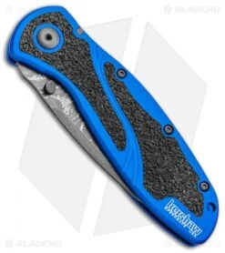 Kershaw -Kershaw Kershaw Blur Assisted Opening Knife Blue Aluminum Damascus 1670NBDAM BHQ 107880 kp spine jr