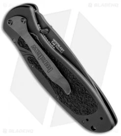 Kershaw Blur Tanto Assisted Opening Knife Black (3.375" Black Serr) 1670TBLKST -Kershaw Kershaw Blur Tanto Black Serr 1670TBLKST BHQ 0036 jr side 2
