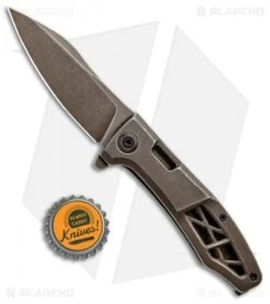 Kershaw Boilermaker Assisted Opening Frame Lock Knife Brown (3.3" Brown) 3475 -Kershaw Kershaw Boilermaker Assisted Opening FL Brown Brown 3475 BHQ 94084 jr bottlecap