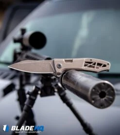 Kershaw Boilermaker Assisted Opening Frame Lock Knife Brown (3.3" Brown) 3475 -Kershaw Kershaw Boilermaker Assisted Opening Frame Lock Knife Brown Brown 3475 BHQ 94084 kp snipers web