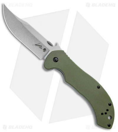Kershaw Emerson CQC-10K Frame Lock Knife OD Green G-10 (3.5" Stonewash) 6030 1 Kershaw Emerson CQC-10K Frame Lock Knife OD Green G-10 (3.5" Stonewash) 6030
