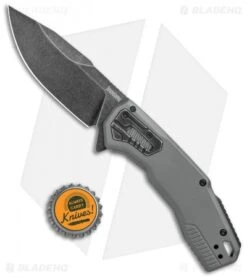 Kershaw Cannonball Assisted Opening Knife Gray PVD Steel (3.5" BlackWash) -Kershaw Kershaw Cannonball Assisted Opening Gray PVD Steel Blackwash 2061 BHQ 120526 jr bottlecap 2