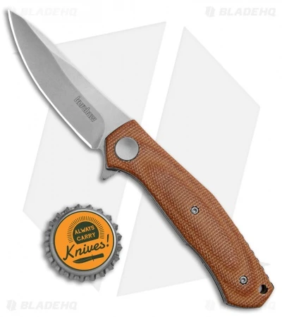 Kershaw Sinkevich Concierge Liner Lock Knife Brown Micarta (3.25" SW D2) 4 Kershaw Sinkevich Concierge Liner Lock Knife Brown Micarta (3.25" SW D2) - Image 4