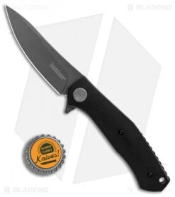Kershaw Concierge Liner Lock Knife Black G-10 (3.25" Gray) 4020 -Kershaw Kershaw Convierge Black G10 gray BHQ 80580 er bottlecap