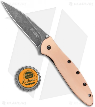 Kershaw Leek Assisted Opening Knife Copper (3" Black SW) 1660CUBW 4 Kershaw Leek Assisted Opening Knife Copper (3" Black SW) 1660CUBW - Image 4