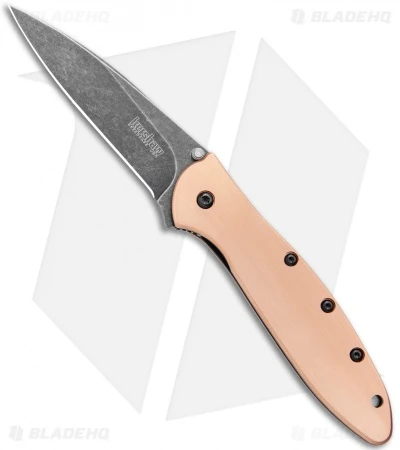 Kershaw Leek Assisted Opening Knife Copper (3" Black SW) 1660CUBW 1 Kershaw Leek Assisted Opening Knife Copper (3" Black SW) 1660CUBW