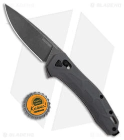 Kershaw Covalent Bar Lock Knife Gray FRN (3.5" Black Stonewash D2) 2042 -Kershaw Kershaw Covalent Knife Gray BW BHQ 178506 jr bottlecap