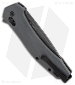 Kershaw Covalent Bar Lock Knife Gray FRN (3.5" Black Stonewash D2) 2042 -Kershaw Kershaw Covalent Knife Gray BW BHQ 178506 jr side