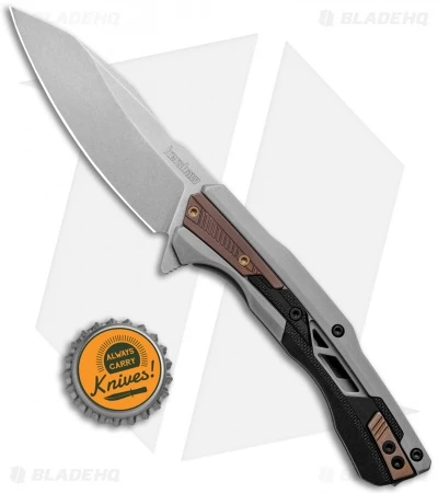 Kershaw Endgame Frame Lock Knife Bronze PVD/GFN (3.25" Stonewash) 2095 4 Kershaw Endgame Frame Lock Knife Bronze PVD/GFN (3.25" Stonewash) 2095 - Image 4