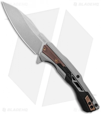 Kershaw Endgame Frame Lock Knife Bronze PVD/GFN (3.25" Stonewash) 2095 1 Kershaw Endgame Frame Lock Knife Bronze PVD/GFN (3.25" Stonewash) 2095