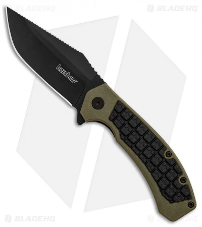 Kershaw Faultline Liner Lock Knife Green/Black GFN (3" Black) 8760 1 Kershaw Faultline Liner Lock Knife Green/Black GFN (3" Black) 8760