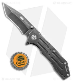 Kershaw Lifter Assisted Opening Flipper Knife (3.5" BlackWash) 1302BW -Kershaw Kershaw Filter FL BlackWash BHQ 176771 jr bottlecap