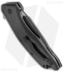 Kershaw Flourish Assisted Opening Knife Carbon Fiber/G-10 (3.5" BlackWash) 3935 6 Kershaw Flourish Assisted Opening Knife Carbon Fiber/G-10 (3.5" BlackWash) 3935 -Kershaw Kershaw Flourish CF G 10 Black Wash 3935 BHQ 52176 jr side