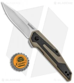 Kershaw Anso Fraxion Liner Lock Knife CF/Tan G-10 (2.75" Stonewash) 1160TAN 7 Kershaw Anso Fraxion Liner Lock Knife CF/Tan G-10 (2.75" Stonewash) 1160TAN -Kershaw Kershaw Fraxion LL Tan 1160TAN BHQ 83150 jr bottlecap
