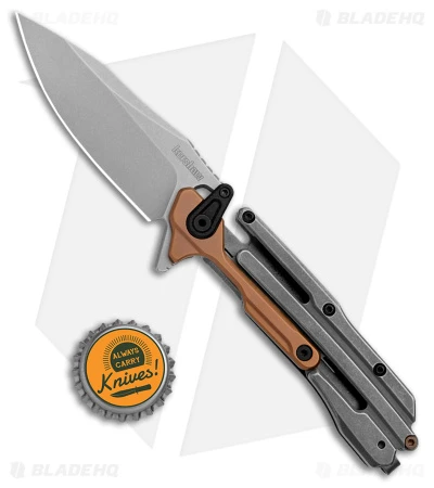Kershaw Frontrunner Frame Lock Knife Black/Copper Steel (3.1" Stonewash) 2039 4 Kershaw Frontrunner Frame Lock Knife Black/Copper Steel (3.1" Stonewash) 2039 - Image 4