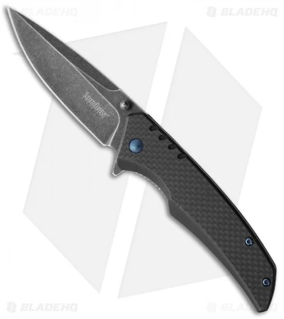 Kershaw Halogen Liner Lock Knife Black G-10/CF (3.25" Black SW) 1336BW 1 Kershaw Halogen Liner Lock Knife Black G-10/CF (3.25" Black SW) 1336BW