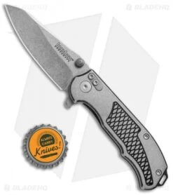 Kershaw Hinderer Agile Assisted Opening Knife (2.75" Stonewash) 1558 -Kershaw Kershaw Hinderer Agile Assisted Opening SW 1558 BHQ 52169 jr bottlecap