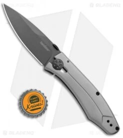Kershaw Innuendo Frame Lock Knife Gray (3.3" Black) 3440 -Kershaw Kershaw Innuendo FL Gray Black 3440 BHQ 94086 jr bottlecap