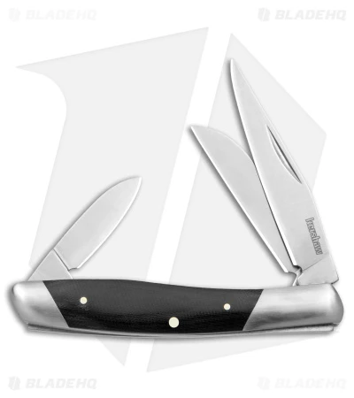 Kershaw Iredale Slip Joint Knife Black Canvas Micarta (2.6" Satin) 4386 1 Kershaw Iredale Slip Joint Knife Black Canvas Micarta (2.6" Satin) 4386