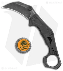 Kershaw Outlier Assisted Karambit Knife Black GRN (2.5" Black Stonewash) 2064 7 Kershaw Outlier Assisted Karambit Knife Black GRN (2.5" Black Stonewash) 2064 -Kershaw Kershaw Karambit Black Dark SW jr bottlecap