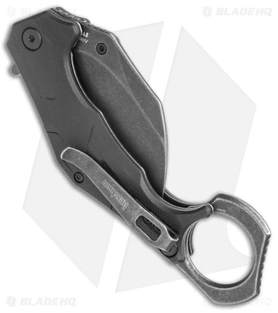 Kershaw Outlier Assisted Karambit Knife Black GRN (2.5" Black Stonewash) 2064 3 Kershaw Outlier Assisted Karambit Knife Black GRN (2.5" Black Stonewash) 2064 - Image 3