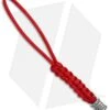 Kershaw Knives Tied Red Paracord Lanyard + Kershaw Bead