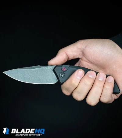 Kershaw Launch 1 Automatic Knife Gray Aluminum (3.4" Blackwash) 7100GRYBW 5 Kershaw Launch 1 Automatic Knife Gray Aluminum (3.4" Blackwash) 7100GRYBW - Image 5