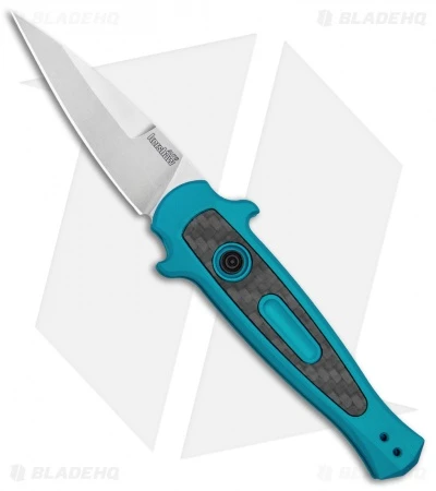 Kershaw Launch 12 Mini Stiletto Automatic Knife Teal (2.5" Stonewash) 1 Kershaw Launch 12 Mini Stiletto Automatic Knife Teal (2.5" Stonewash)