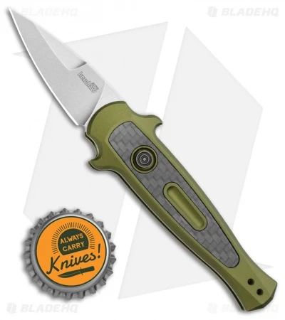 Kershaw Launch 12CA Legal Stiletto Automatic Knife OD Green (1.9" SW) 4 Kershaw Launch 12CA Legal Stiletto Automatic Knife OD Green (1.9" SW) - Image 4