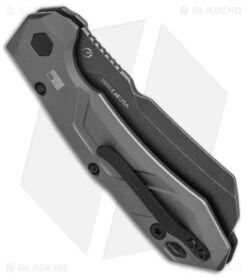 Kershaw Launch 14 Automatic Knife Cleaver Gray Al (3.4" Black SW) 7850 6 Kershaw Launch 14 Automatic Knife Cleaver Gray Al (3.4" Black SW) 7850 -Kershaw Kershaw Launch 14 Auto Cleaver BlackWash 7850 BHQ 139777 jr side
