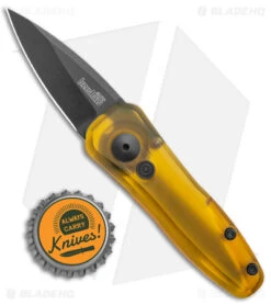Kershaw BHQ Exclusive Launch 4 Automatic Knife Ultem (1.9" Black MagnaCut) -Kershaw Kershaw Launch 4 Auto ULtem Black MagnaCut Exclusive BHQ 175285 jr bottlecap