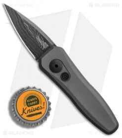 Kershaw Launch 4 CA Legal Automatic Knife Gray (1.9" Damascus) BHQ Exclusive 11 Kershaw Launch 4 CA Legal Automatic Knife Gray (1.9" Damascus) BHQ Exclusive -Kershaw Kershaw Launch 4 CA Legal Auto Gray Damascus BHQ 86760 er bottlecap