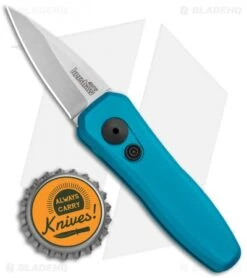 Kershaw Launch 4 CA Legal Automatic Knife Teal (1.9" Stonewash) -Kershaw Kershaw Launch 4 CA Legal Auto Teal SW KER7500TEALSW BHQ 92074 jr bottlecap
