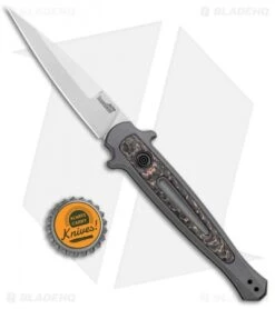 Kershaw Launch 8 Stiletto Automatic Knife Fat Carbon Snake (3.5" Stonewash) 7 Kershaw Launch 8 Stiletto Automatic Knife Fat Carbon Snake (3.5" Stonewash) -Kershaw Kershaw Launch 8 Stiletto Auto Fat Carbon Snake SW BHQ 99988 jr bottlecap
