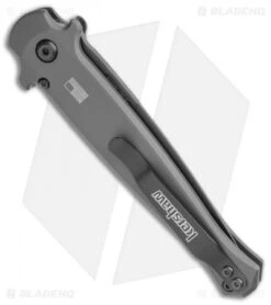 Kershaw Launch 8 Stiletto Automatic Knife Gray/CF (3.5" Black) 5 Kershaw Launch 8 Stiletto Automatic Knife Gray/CF (3.5" Black) -Kershaw Kershaw Launch 8 Stiletto Auto Gray CF Black BHQ 111461 jr side