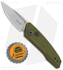 Kershaw Launch 9 Automatic Knife OD Green (1.8" Working Finish) 7250OLSW -Kershaw Kershaw Launch 9 Auto OD Green Working KER7250OLSW BHQ 113298 jr bottlecap
