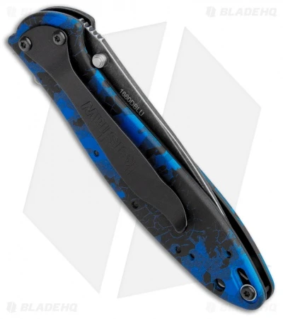 Kershaw Leek Spring Assisted Knife A/O Digital Blue (3" Black SW) 1660DBLU 3 Kershaw Leek Spring Assisted Knife A/O Digital Blue (3" Black SW) 1660DBLU - Image 3