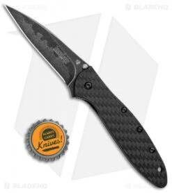 Kershaw Leek Assisted Opening Knife Carbon Fiber (3" Composite) 8 Kershaw Leek Assisted Opening Knife Carbon Fiber (3" Composite) -Kershaw Kershaw Leek Assisted Opening CF Composite 1660CFCBBW BHQ 99655 jr bottlecap