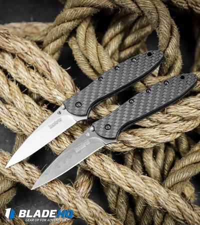 Kershaw Leek Assisted Opening Knife Carbon Fiber (3" Composite) 5 Kershaw Leek Assisted Opening Knife Carbon Fiber (3" Composite) - Image 5