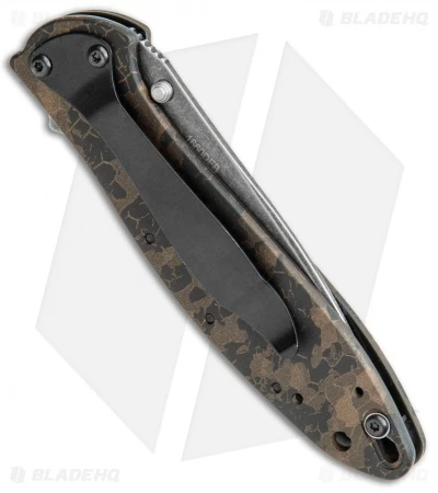 Kershaw Leek Spring Assisted Knife A/O Digital Brown (3" Black SW) 1660DEB 3 Kershaw Leek Spring Assisted Knife A/O Digital Brown (3" Black SW) 1660DEB - Image 3