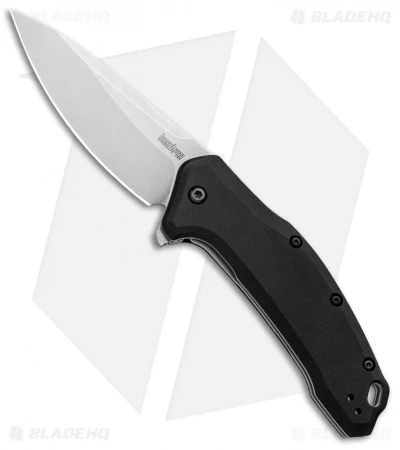 Kershaw Link Drop Point Knife Black (3.25" M390 Stonewash) 1776BLK 1 Kershaw Link Drop Point Knife Black (3.25" M390 Stonewash) 1776BLK