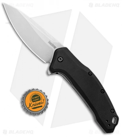 Kershaw Link Drop Point Knife Black (3.25" M390 Stonewash) 1776BLK 4 Kershaw Link Drop Point Knife Black (3.25" M390 Stonewash) 1776BLK - Image 4