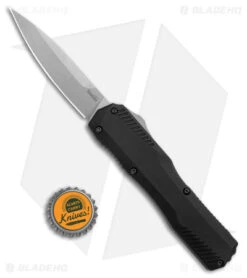 Kershaw Livewire D/A OTF Automatic Knife Black Aluminum (3.4" SW 20CV) 9000 -Kershaw Kershaw Livewire 15 Knife OTF Black SW BHQ 178516 jr bottlecap